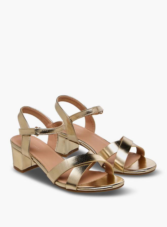 Flora Bella By Shoexpress Flora Bella Girls Block Heel Sandals Ramadan Collection - Image 2